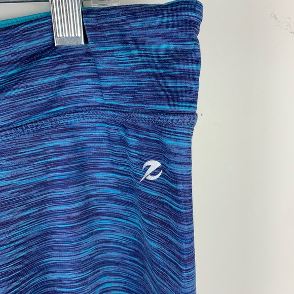 Energy Zone Blue Heathered Mid-Rise Leggings - Picture 3 of 6